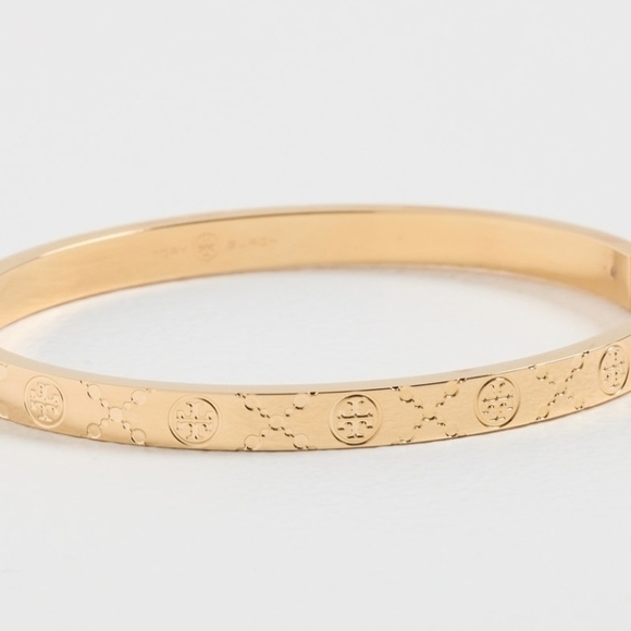 Tory Burch Embossed Gold Bracelet - Picture 4 of 6